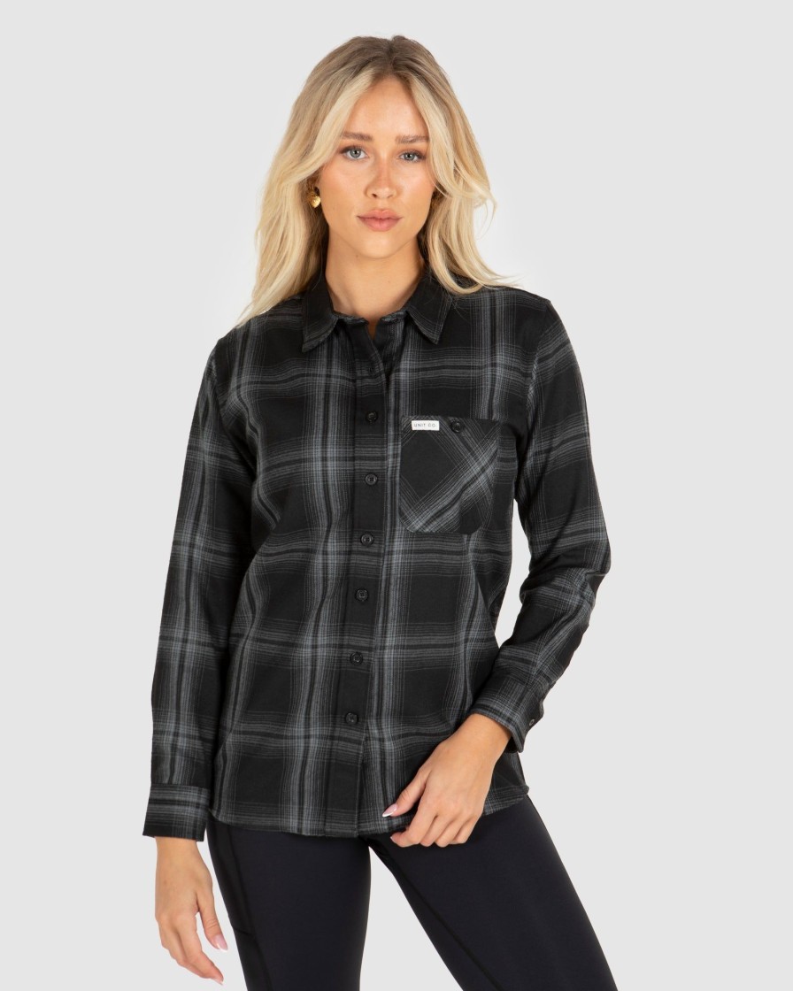 Workwear UNIT Ladies Tops | Unit Fraser Ladies Flannel Shirt