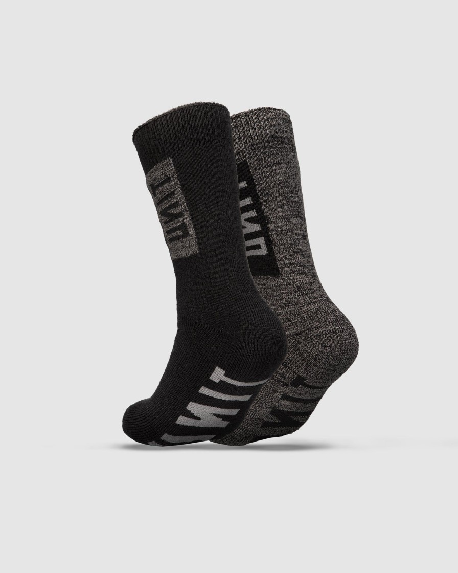 Workwear UNIT | Unit Mens Ultra Thick Bamboo Socks 2 Pack Multi