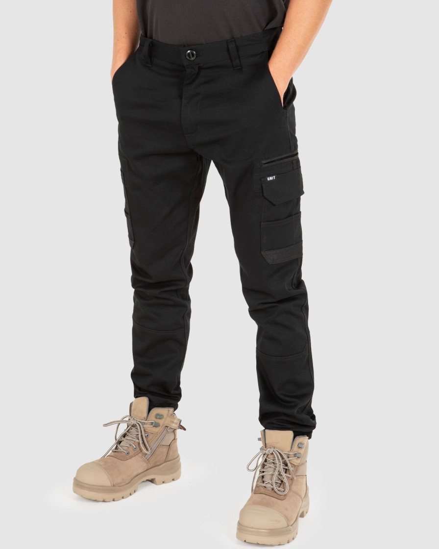 Workwear UNIT Mens Pants | Unit Demolition Cargo Cuffed Work Pants