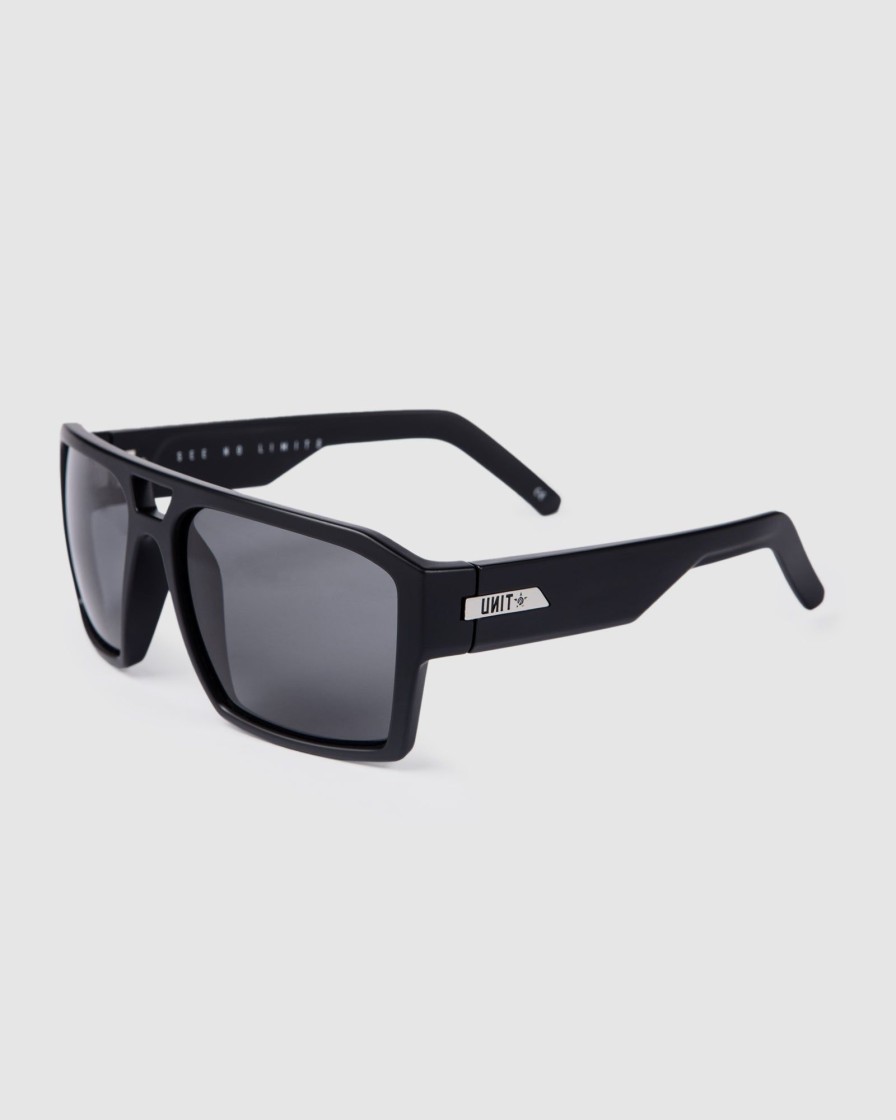 Sports UNIT Mens | Unit Sunglasses Vault Polarised Matte Black