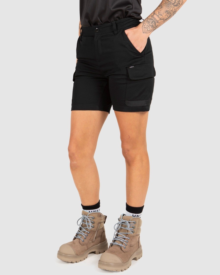 Sports UNIT Ladies | Unit Ladies Workwear Staple Cargo Shorts