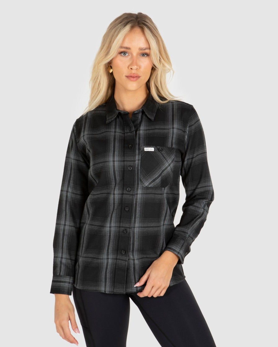 Ladies UNIT Tees / Singlets / Sport Bras | Unit Fraser Ladies Flannel Shirt