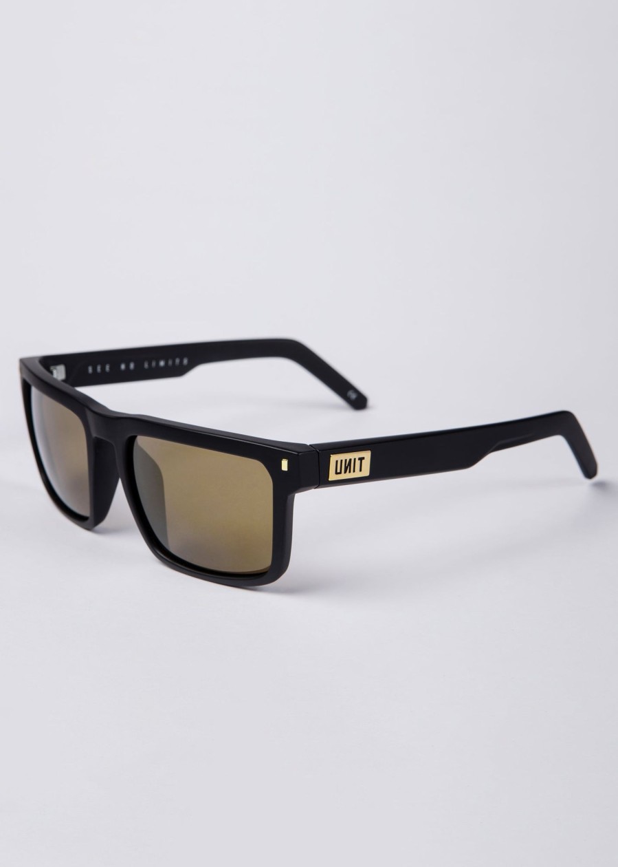 Sports UNIT Accessories | Unit Primer Sunglasses - Matte Black Gold Polarised Mb Gold