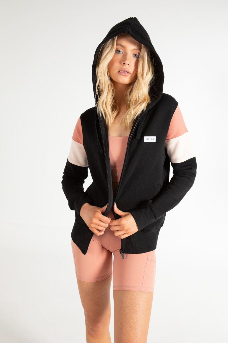 Ladies UNIT | Unit Jules Ladies Zip Thru Hoodie Black