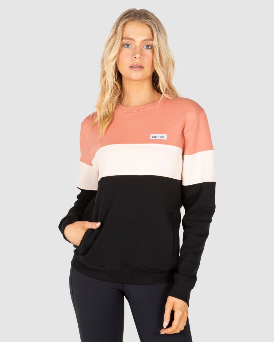 Ladies UNIT | Unit Coco Crew Ladies Crew Sweater Dusty Rose