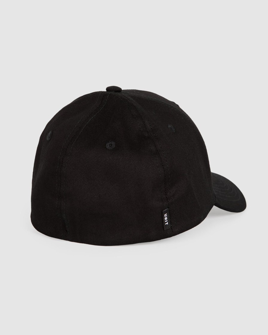 Sports UNIT Mens | Unit Mens Focus Curve Peak Cap Black