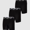 Sports UNIT Accessories | Unit Mens Week To Week Bamboo Underwear Trunks - 3 Pack Black