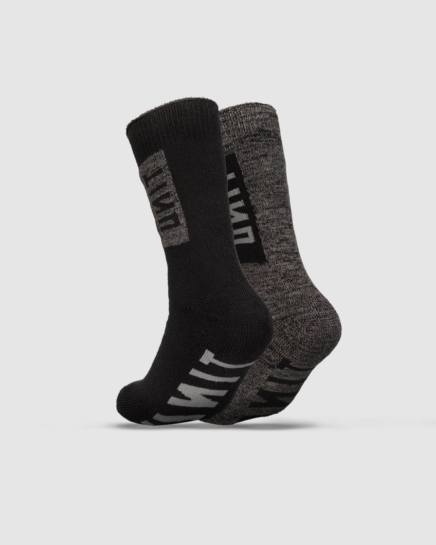 Mens UNIT | Unit Mens Ultra Thick Bamboo Socks 2 Pack Multi