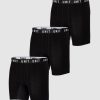 Sports UNIT Mens | Unit Mens Week To Week Bamboo Underwear Trunks - 3 Pack Black