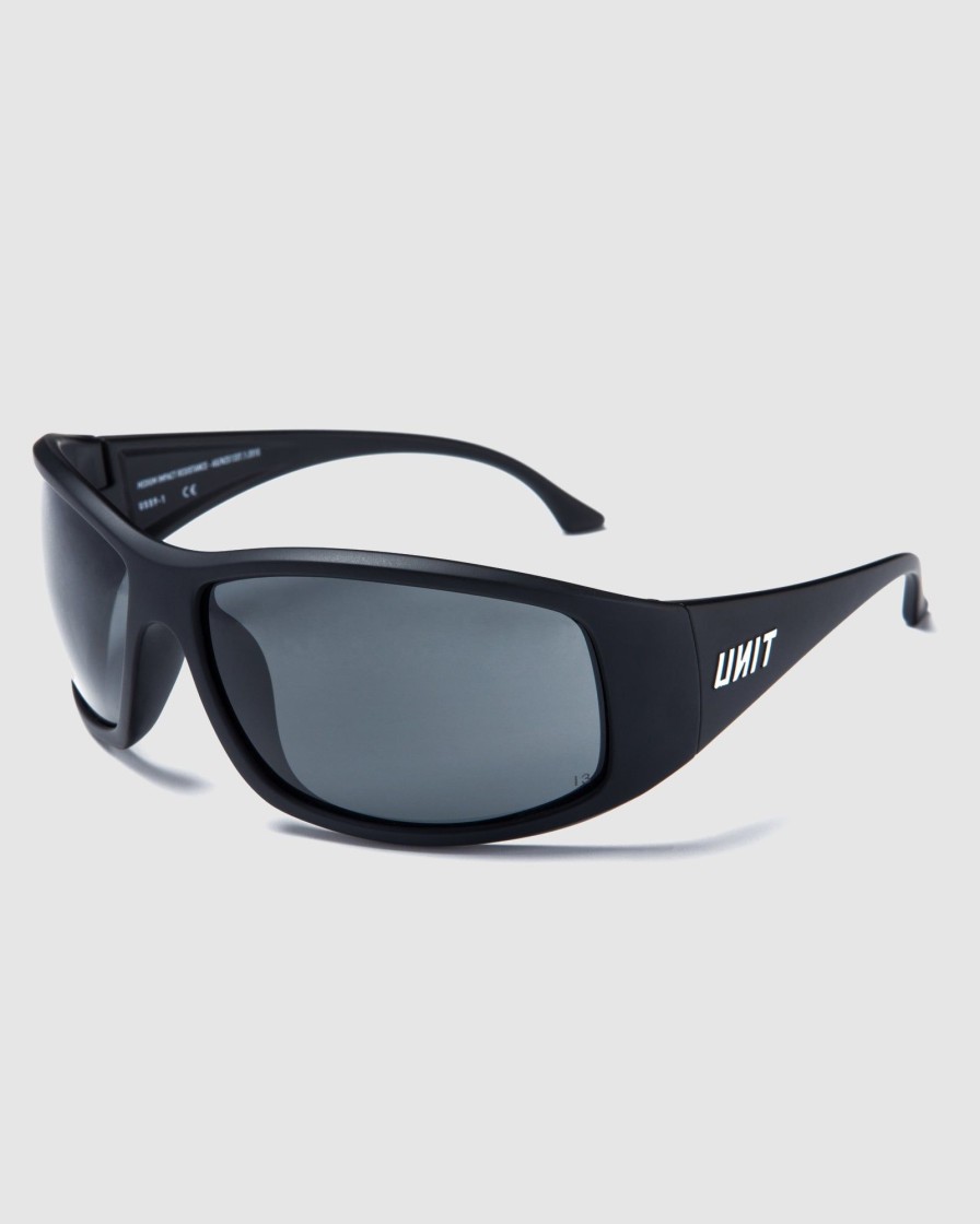 Sports UNIT Accessories | Unit Strike - Medium Impact Safety Sunglasses Black