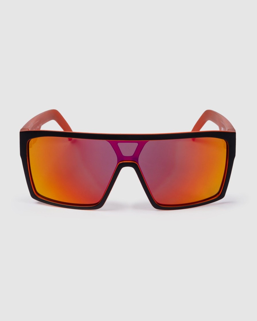 Mens UNIT | Unit Command Sunglasses - Matte Black Orange Polarised Mb Orange