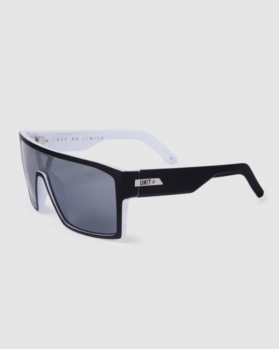 Mens UNIT | Unit Sunglasses Command Polarised Black White