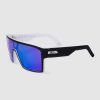 Mens UNIT | Unit Sunglasses Command - Matte Black White Polarised Mb White