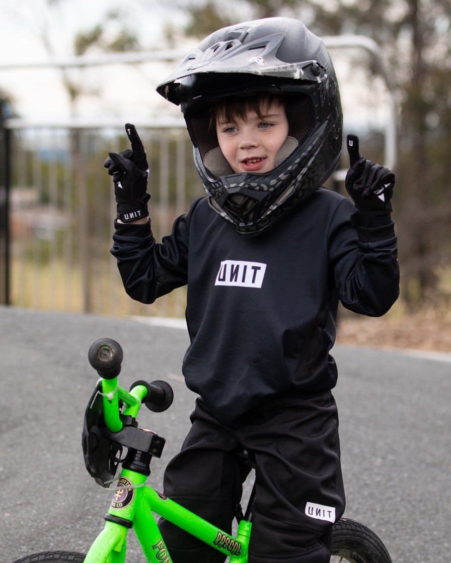 Sports UNIT Jerseys | Unit Stack Kids Jersey Black