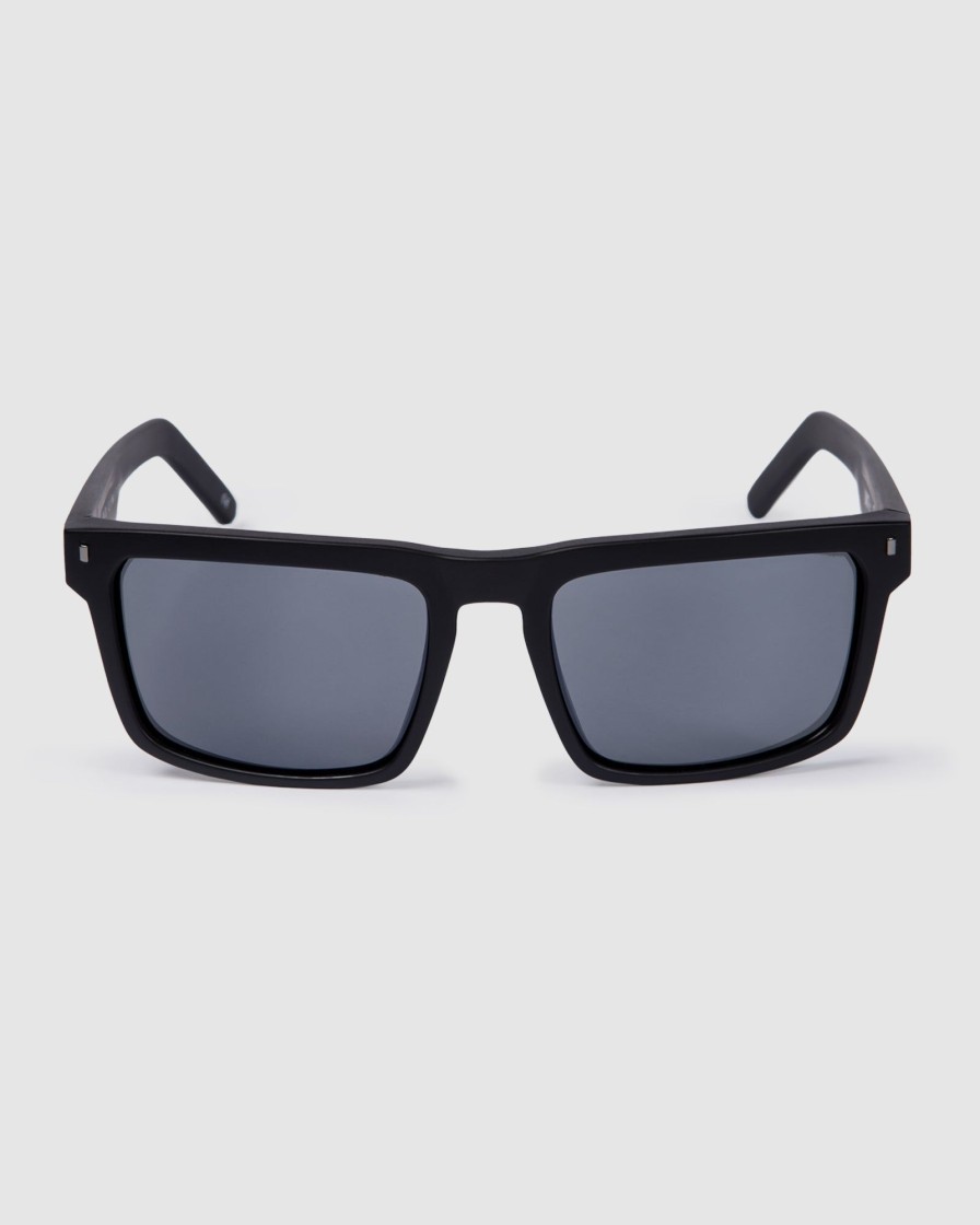 Sports UNIT Mens | Unit Primer Sunglasses Grey Polarised Matte Black