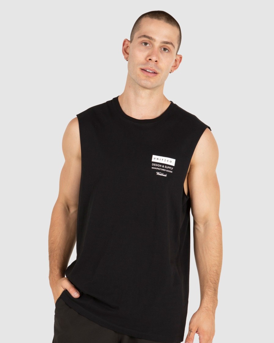 Mens UNIT Tanks | Unit Mens Plate Muscle Tee