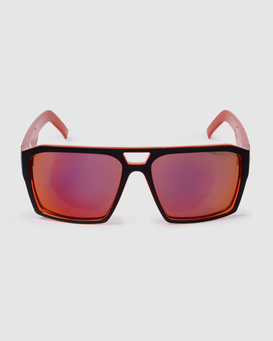 Sports UNIT Mens | Unit Sunglasses Vault - Matte Black Orange Polarised Mb Orange