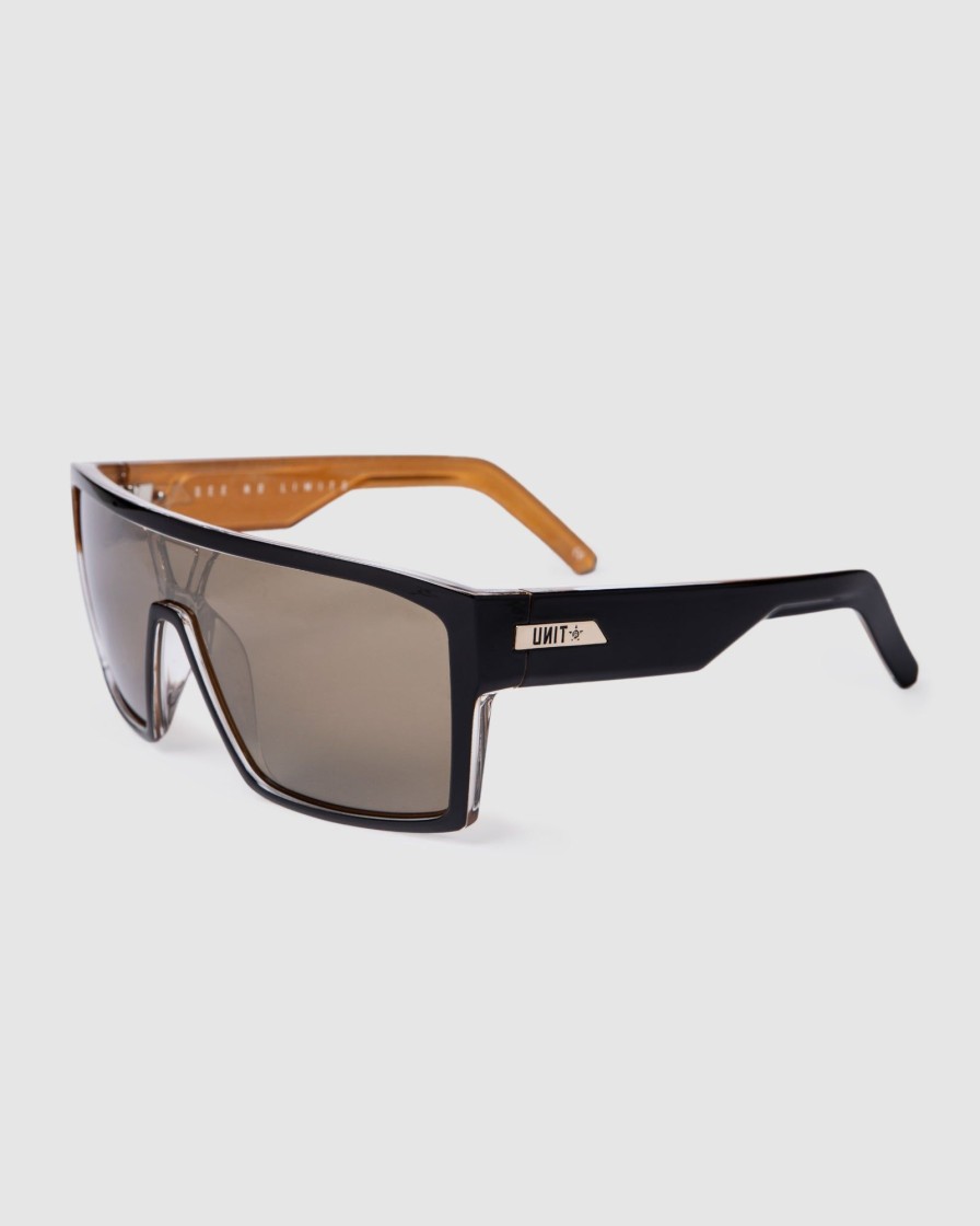 Sports UNIT Mens | Unit Sunglasses Command Polarised Black Gold