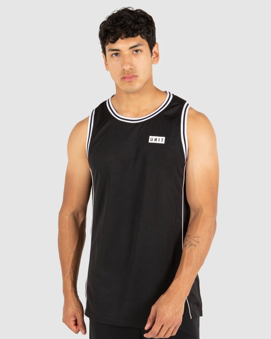 Mens UNIT | Unit Mens Stack Sports Tank Black