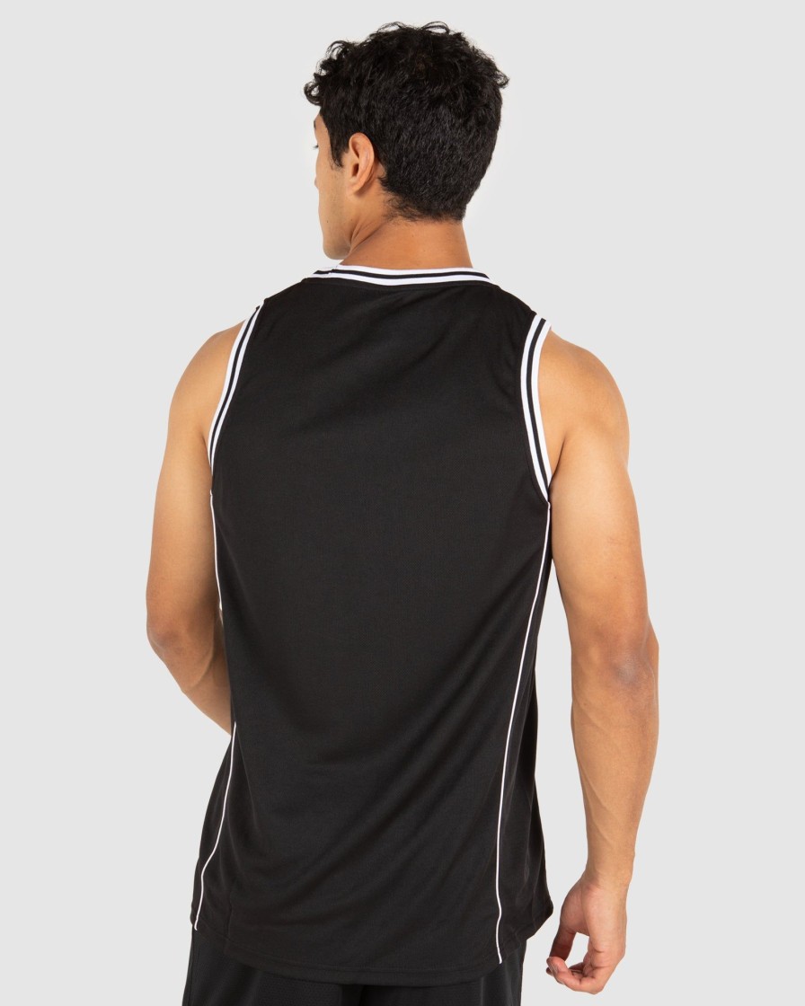 Mens UNIT | Unit Mens Stack Sports Tank Black