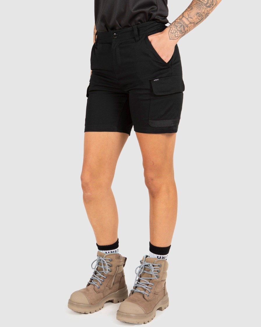 Sports UNIT Ladies | Unit Ladies Workwear Staple Cargo Shorts