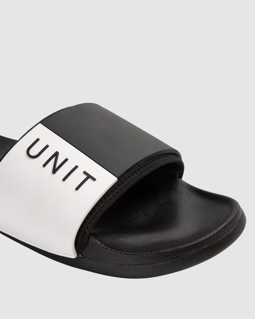 Sports UNIT Mens | Unit Mens Laid-Back Slides Black