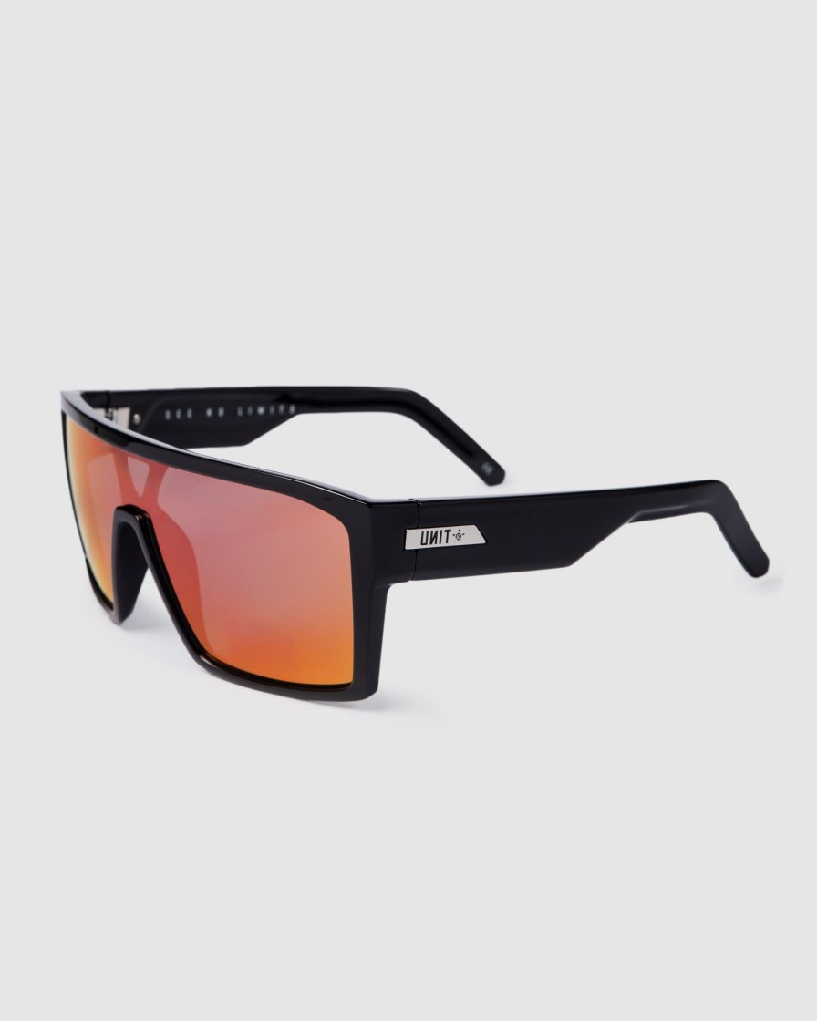 Mens UNIT | Unit Sunglasses Command - Black Purple Polarised Blk Pur Ora