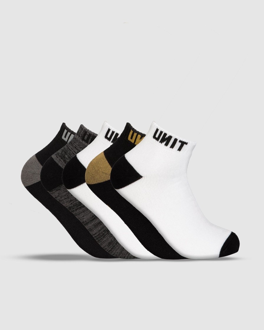 Workwear UNIT | Unit Mens Vital Bamboo Socks - 5 Pack Multi