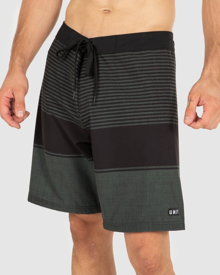 Mens UNIT Boardshorts | Unit Raw Mens 19" Boardshorts Military