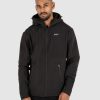 Sports UNIT Mens | Unit Decade Hooded Jacket (Soft Shell) Black