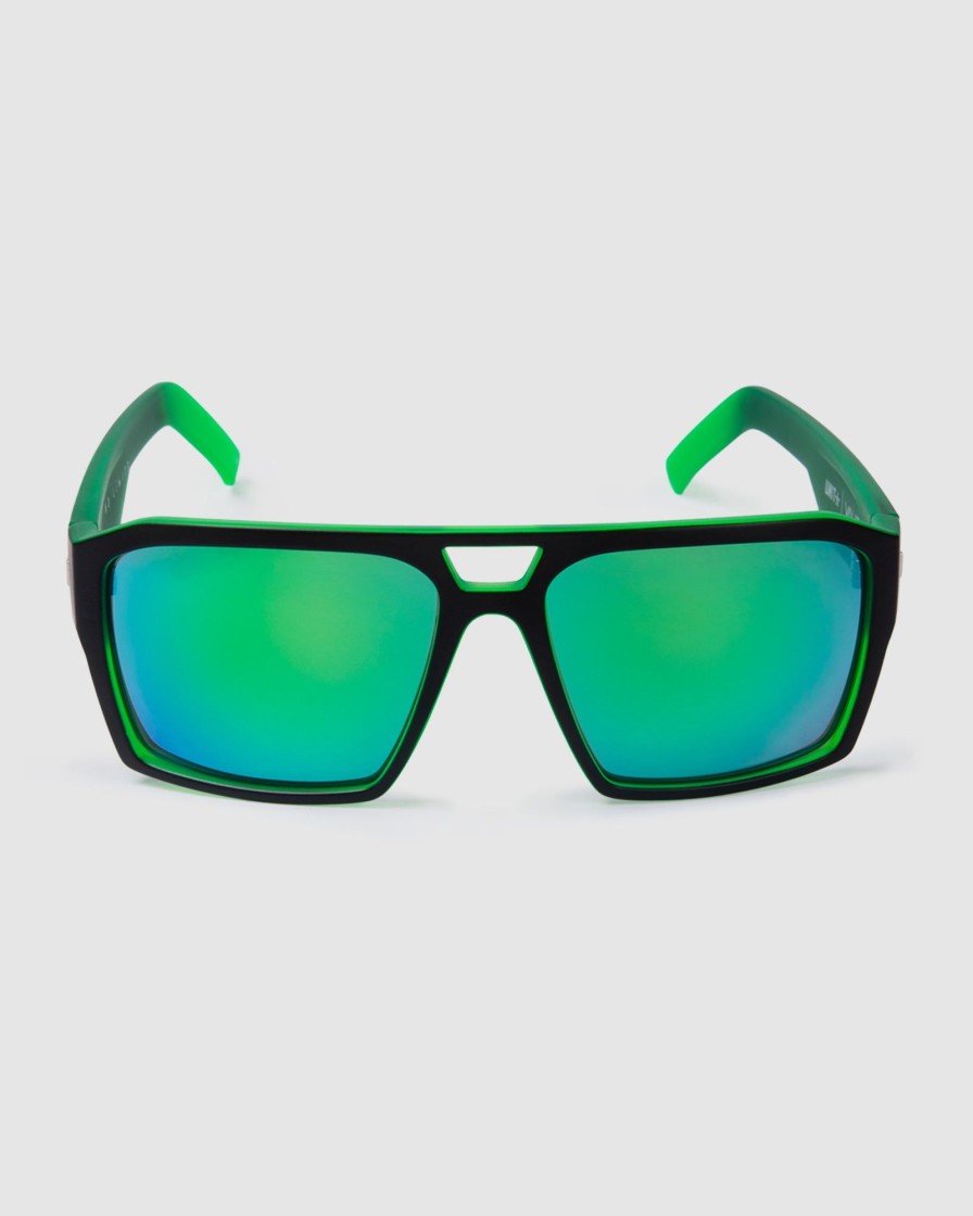 Sports UNIT Accessories | Unit Sunglasses Vault - Matte Black Dip Green Polarised Mb Dip Green