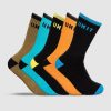 Workwear UNIT | Unit Mens React Bamboo Socks - 5 Pack Multi