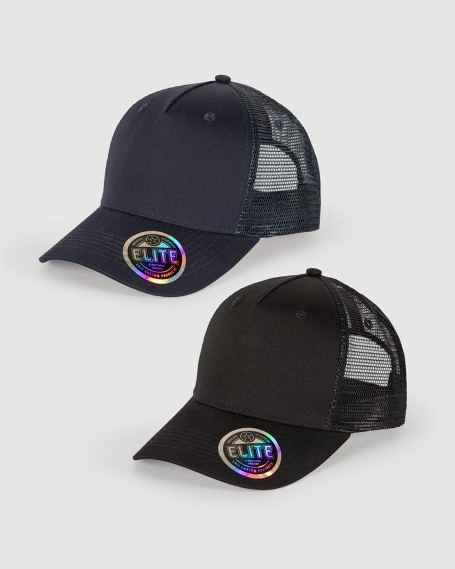 Mens UNIT Headwear | Unit Elite Trucker Cap 2 Pack Multi