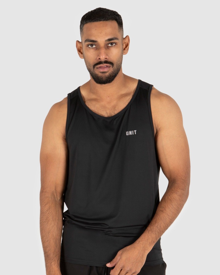 Sports UNIT Men | Unit Mens Pro Flex Sports Tank Black