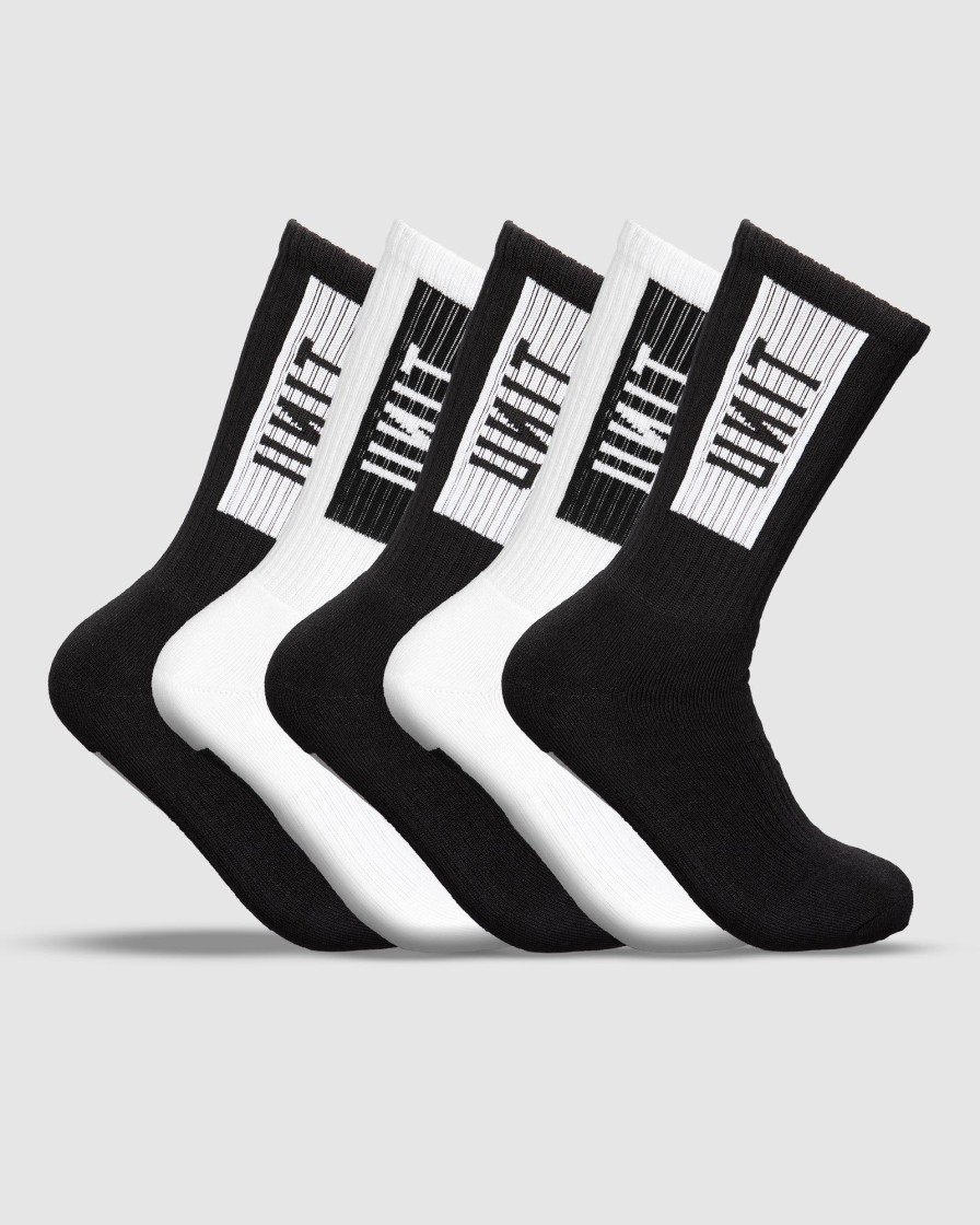 Workwear UNIT | Unit Mens Box Bamboo Socks - 5 Pack Multi