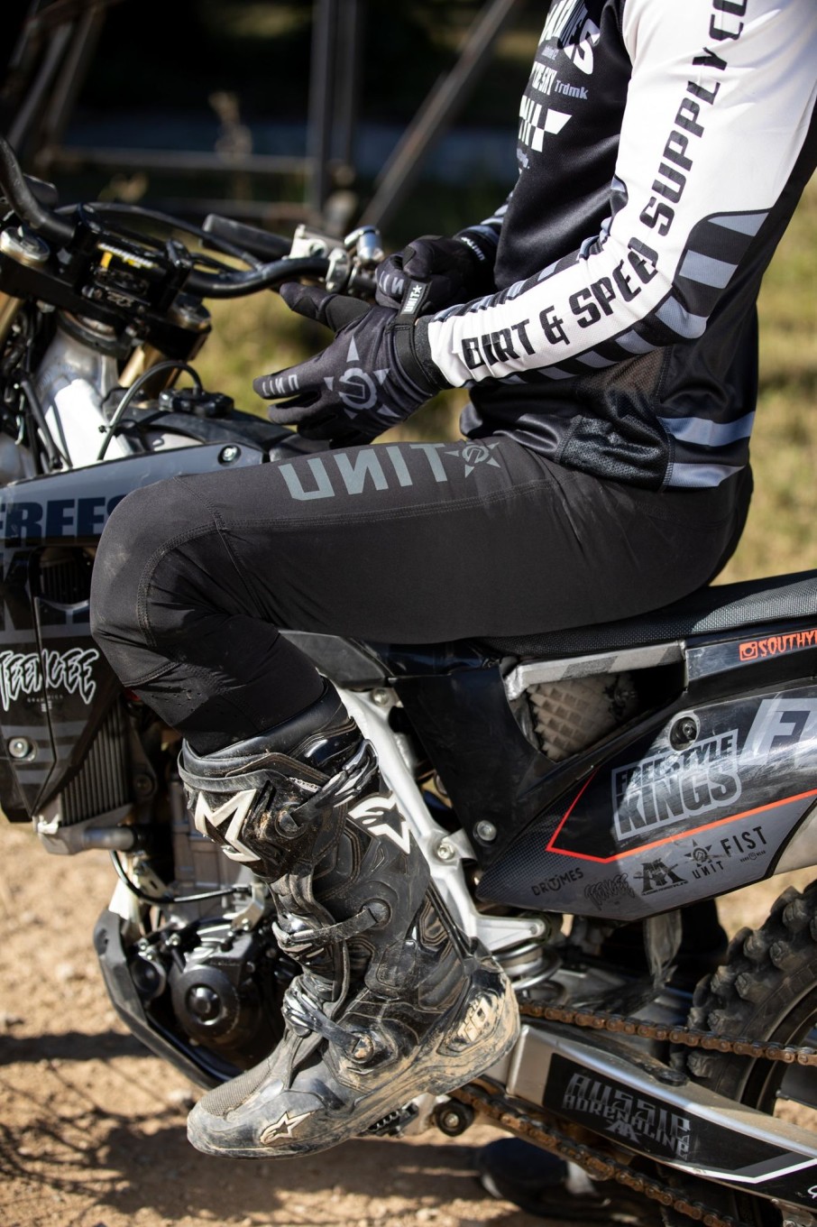 Sports UNIT Mx Bottoms | Unit Fixed Flexlite Pants Black