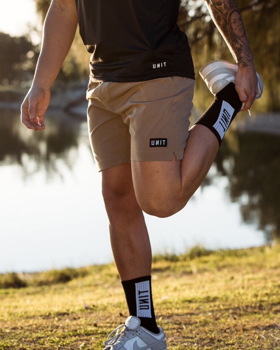 Sports UNIT Mens | Unit Mens Block Elastic 16" Shorts