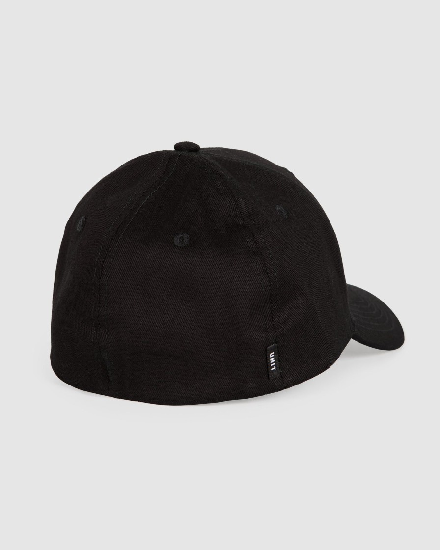 Workwear UNIT | Unit Mens Focus Curve Peak Cap Black