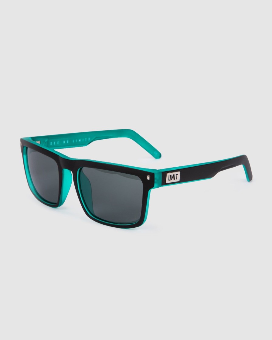 Sports UNIT Accessories | Unit Sunglasses Primer - Matte Black Teal Polarised Mb Teal