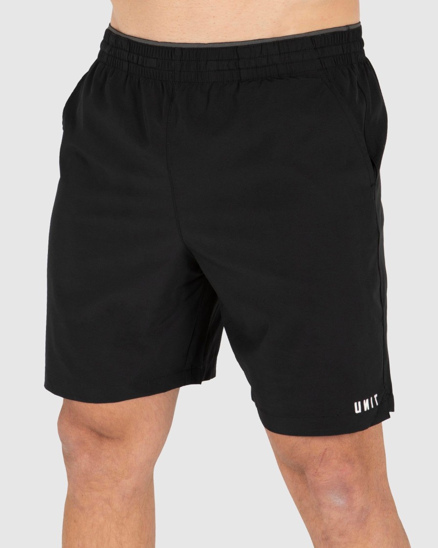 Workwear UNIT Mens Shorts | Unit Mens Central Stretch Shorts 19" Black