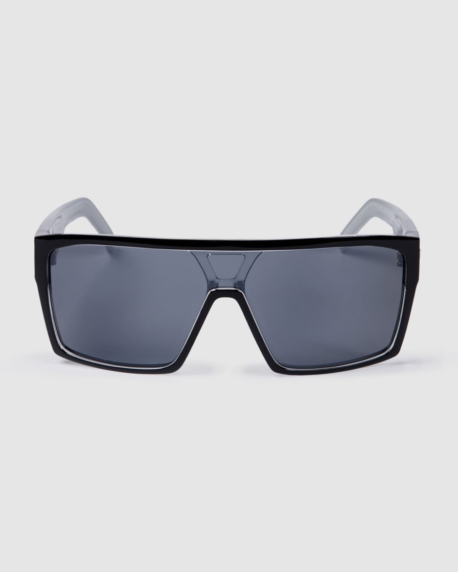 Mens UNIT | Unit Sunglasses Command Polarised Black Silver