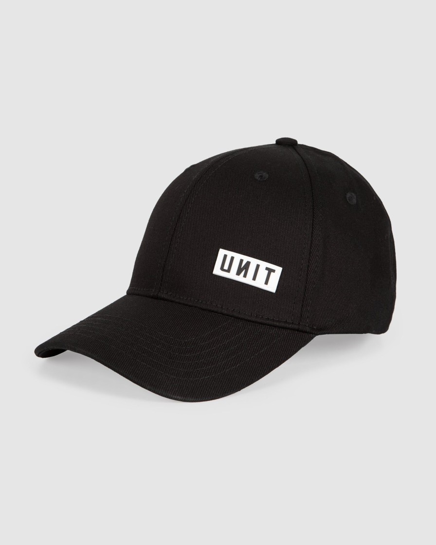 Sports UNIT Accessories | Unit Mens Focus Curve Peak Cap Black