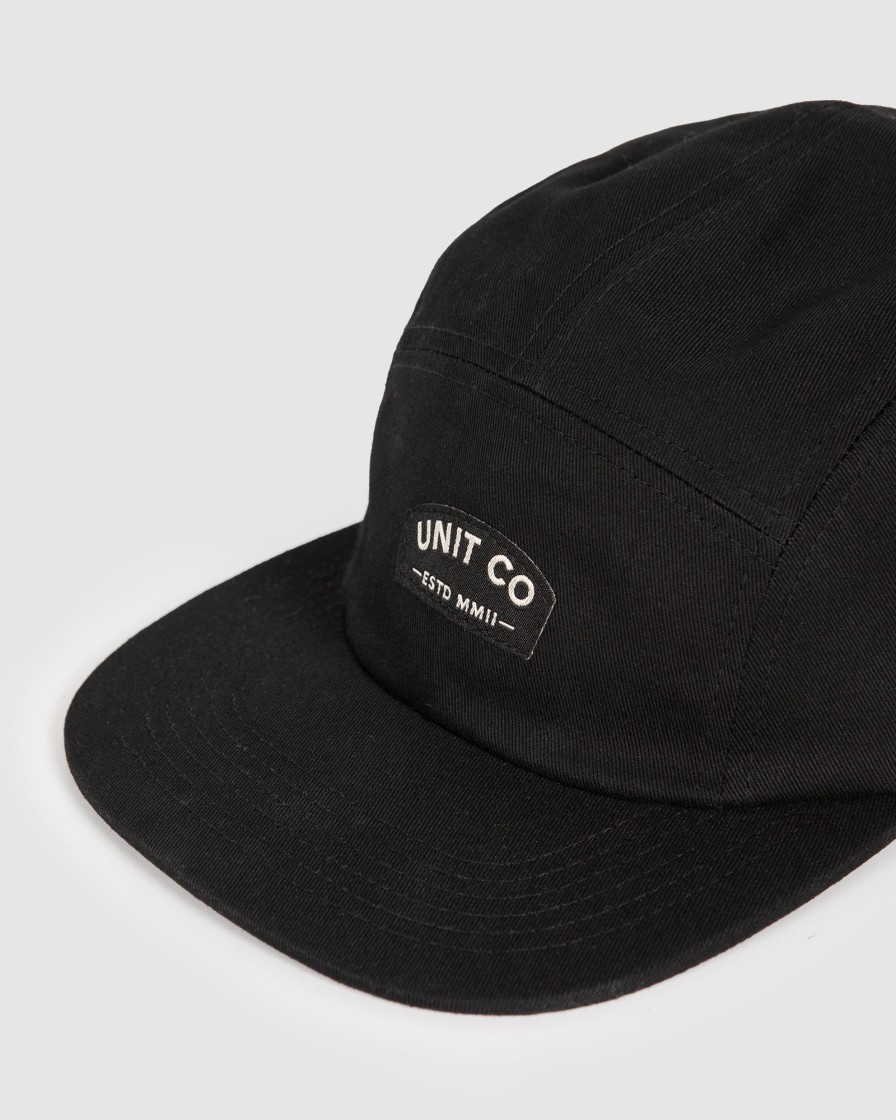 Sports UNIT Accessories | Unit Mens Monaco Strapback Cap Black