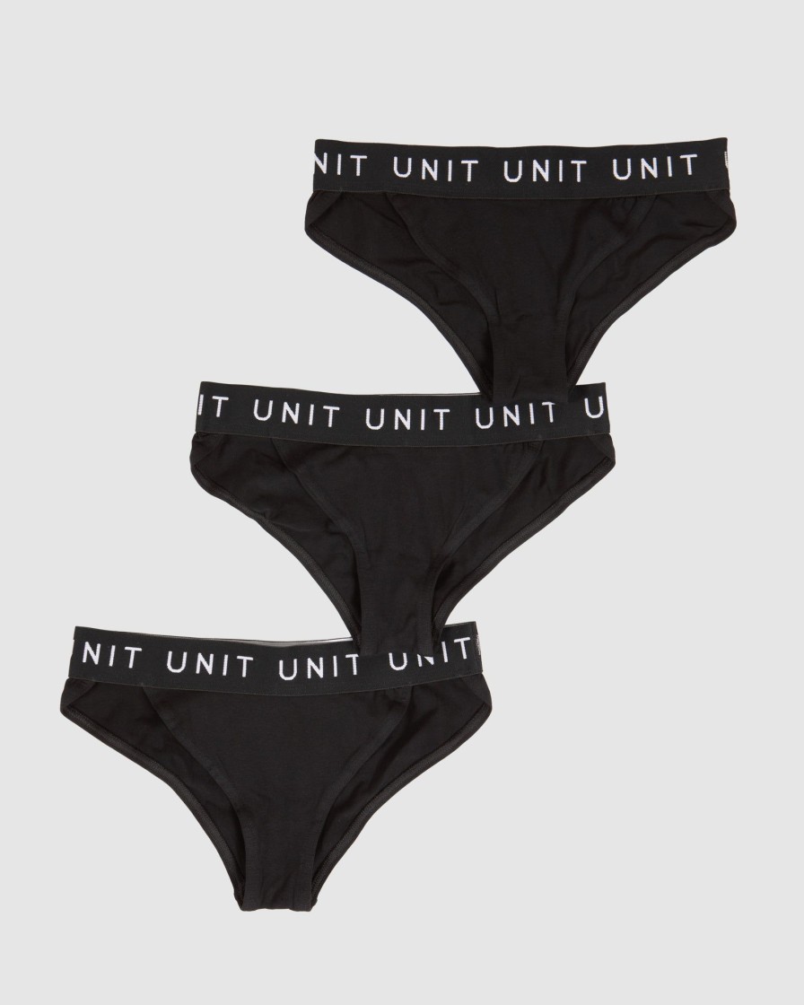 Workwear UNIT | Unit Layer Ladies Briefs - 3 Pack Black