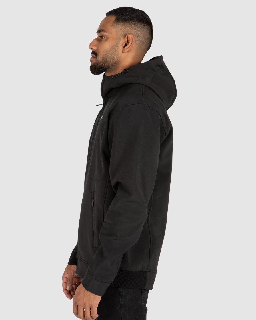 Sports UNIT Men | Unit Decade Hooded Jacket (Soft Shell) Black