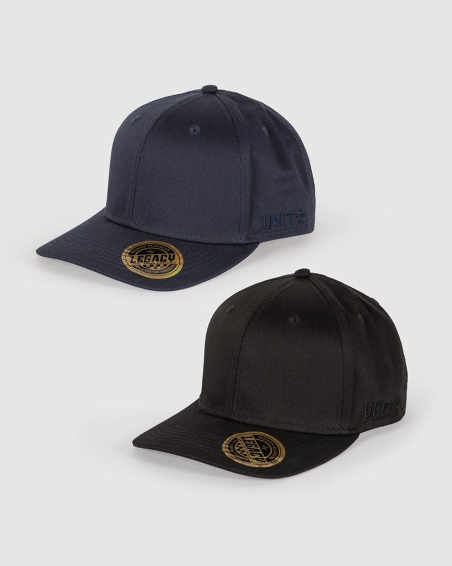 Workwear UNIT | Unit Legacy Semi Curve Snapback Caps (2 Pack) Multi