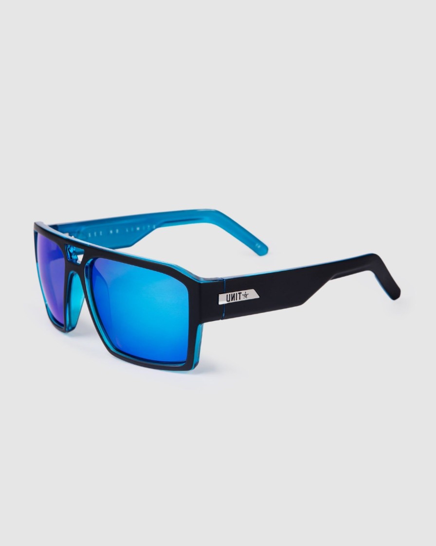 Sports UNIT Accessories | Unit Sunglasses Vault - Matte Black Blue Polarised Mb Blue