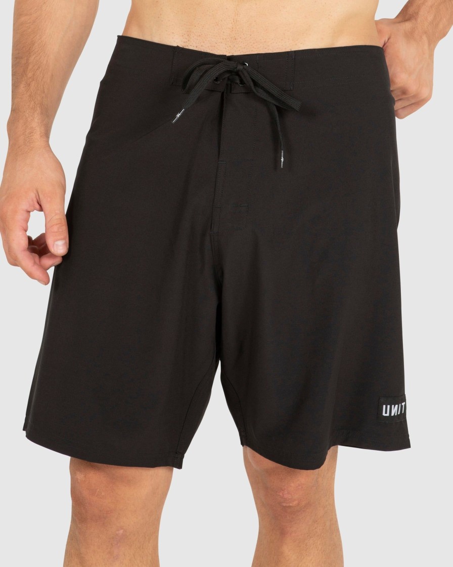 Mens UNIT Boardshorts | Unit Mens Ace Boardshorts Black