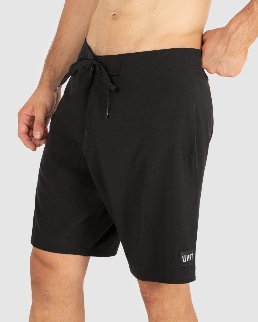 Mens UNIT Boardshorts | Unit Mens Ace Boardshorts Black