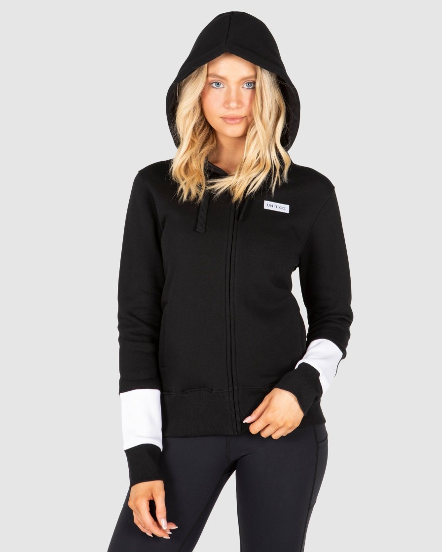 Ladies UNIT | Unit Ladies Low Key Hoodie Black